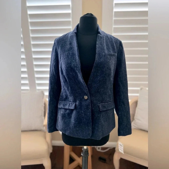 Maison Jules Jackets & Blazers - NWT | Maison Jules |  Wool Blend Single Button Blazer with Gold Buttons - Size 6